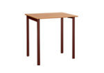 Стол 4-местный квадратный каркас: коричневый,черный, серый; пластик: бук, кр.тр.800x800x700