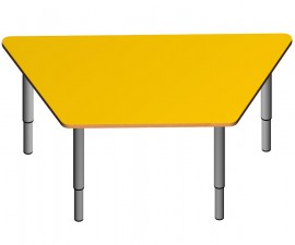 Стол трапециевидный, регулируемый по высоте "Желтый"