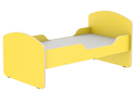 Кровать с бортом, 1200x600x600 желтая