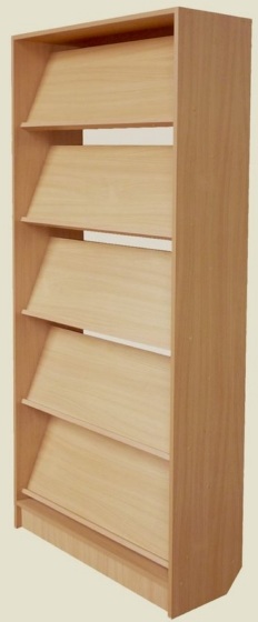 Шкаф-стеллаж библиотечный , демонстрационный 850*450*2010 мм.