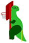 Баскетбольная стойка «ДИНО» 1550х1000мм Н=2100мм( профельн.труба)