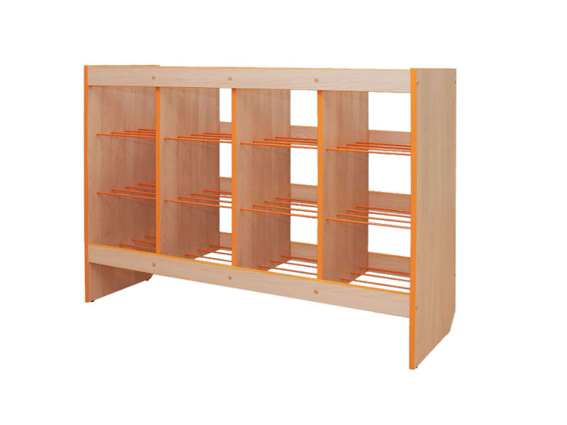 Шкаф-стеллаж для горшков на 16 мест 1168х344х900 мм Бук Натур